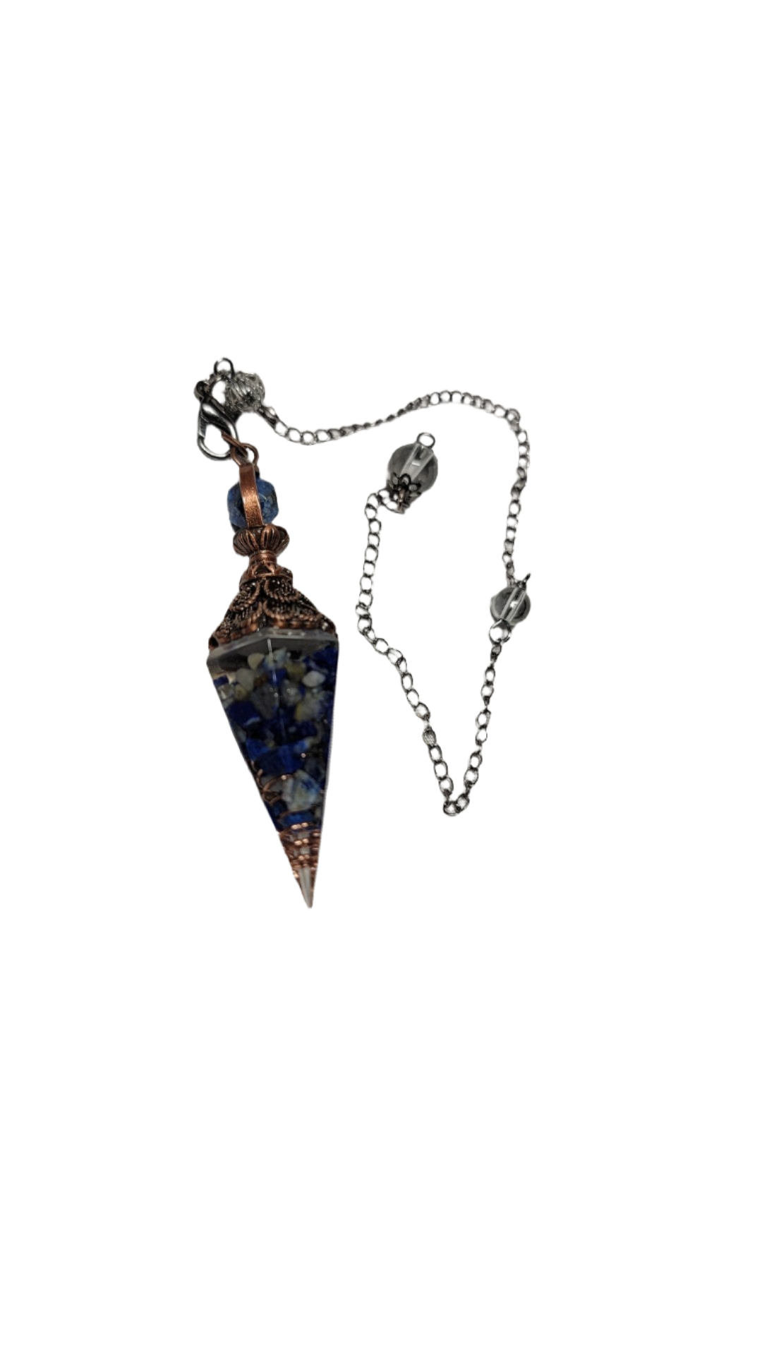 Divination tool/ lapis lazuli pendulum/ dowsing/ spiritual tool/ fortune telling / witchcraft