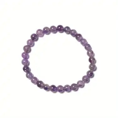 Amethyst Crystal Gemstone Chakra Quality Bead Stretch Bracelet Jewelry Anxiety Stress Relief Gift