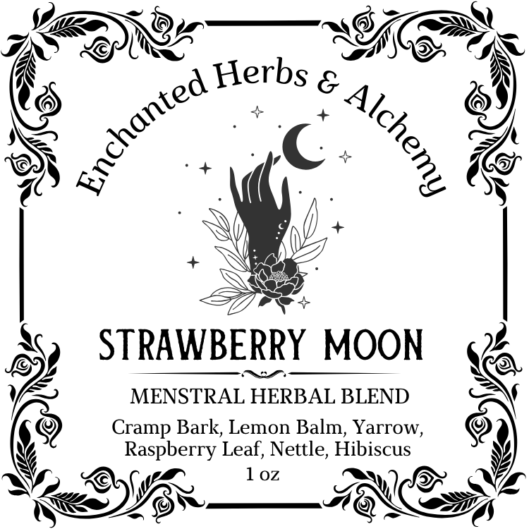 Strawberry Moon Herbal Tea/Menstrual Cycle Support/PMS Relief/Menstrual Flow Support