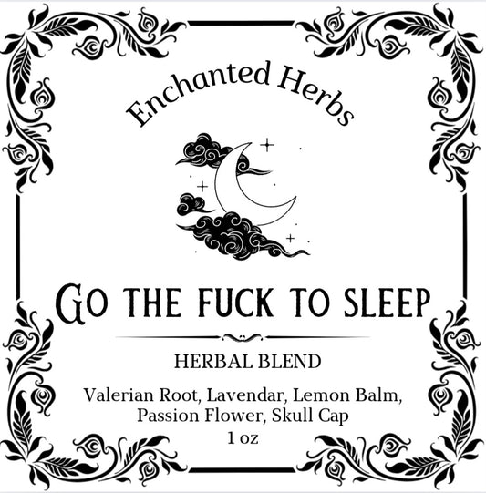 Go the Fuck to Sleep/Good Night Tea, Bedtime Tea Blend of Lavender, Chamomile and Rose, Calming & Relaxing