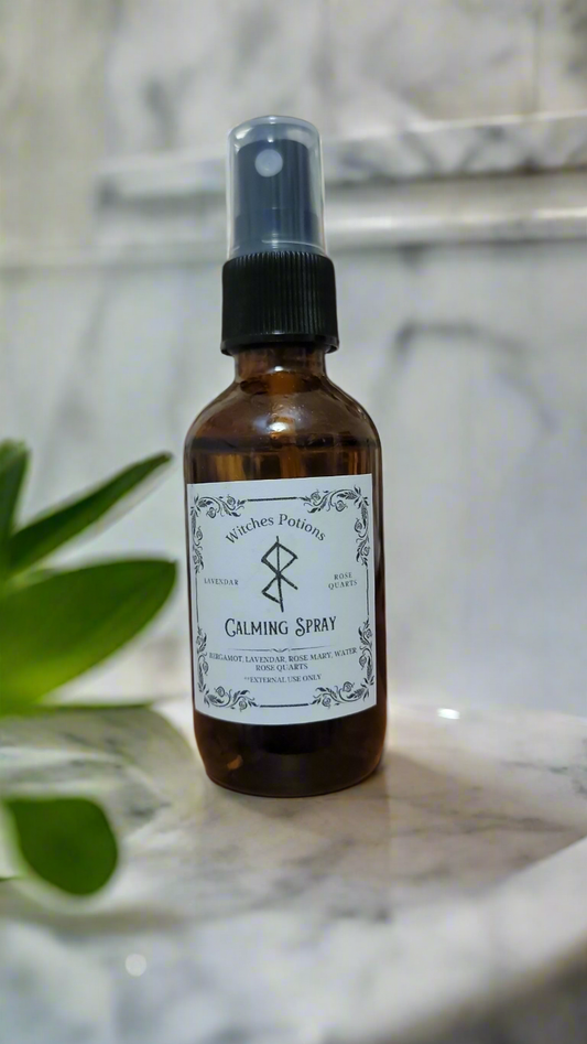 Calming Spray / Smudge Spray/ Crystal Infused Smudge Spray/Aura Cleansing Spray/Room Cleansing Spray