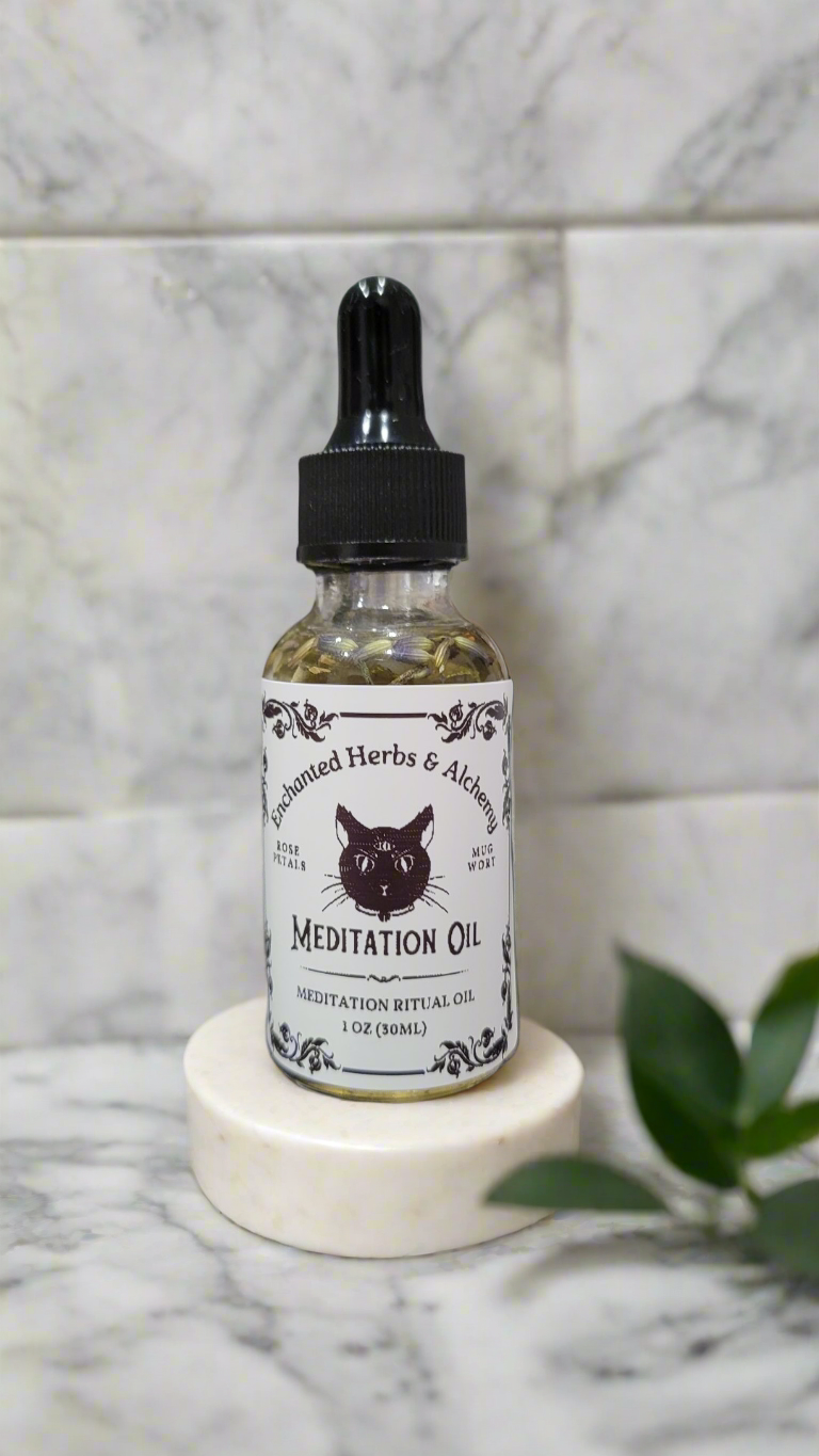 Meditation Oil// Spell Oil / Manifestation Oil / Intention Oil / Hoodoo / Conjure Oil/ Reiki Healing