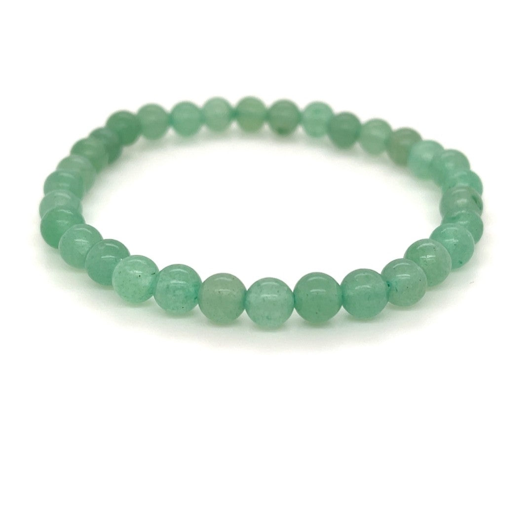 Green Aventurine Gemstone Crystal High Quality Bead Bracelet Prosperity Manifestation Chakra Energy Gift